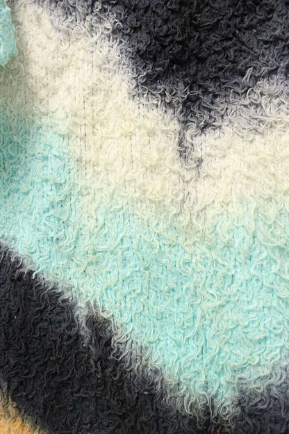 CELINE Oversized Gradient Knit Multi Cotton Blend Size L