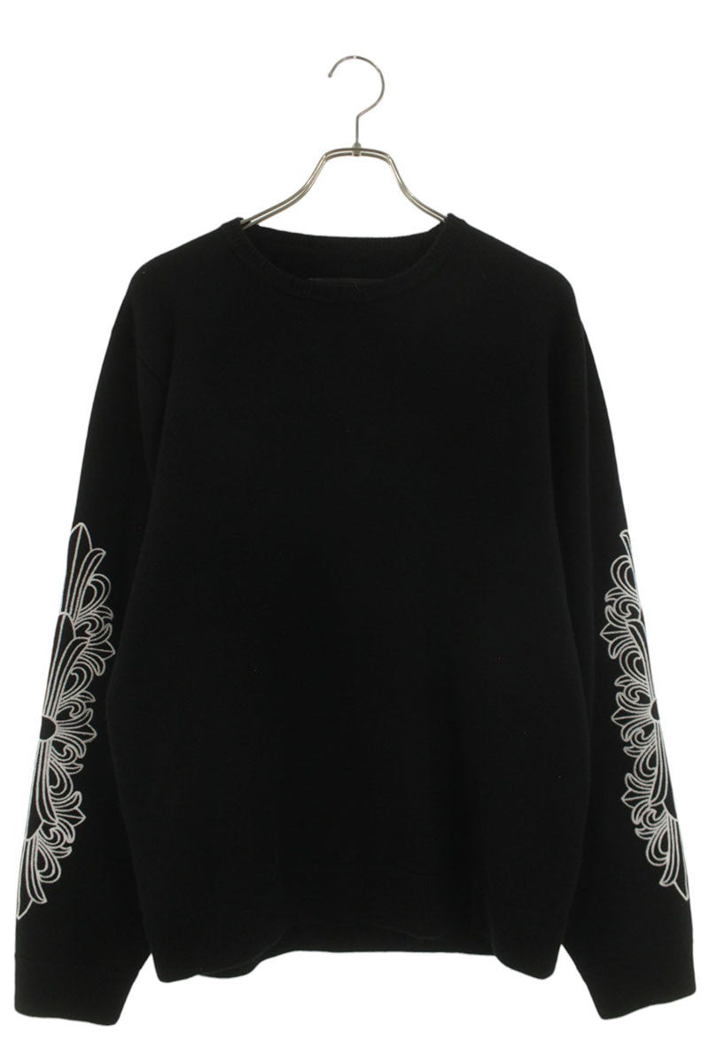 Chrome Hearts U LIFE SENTENCE Floral Emb. Cashmere Size L