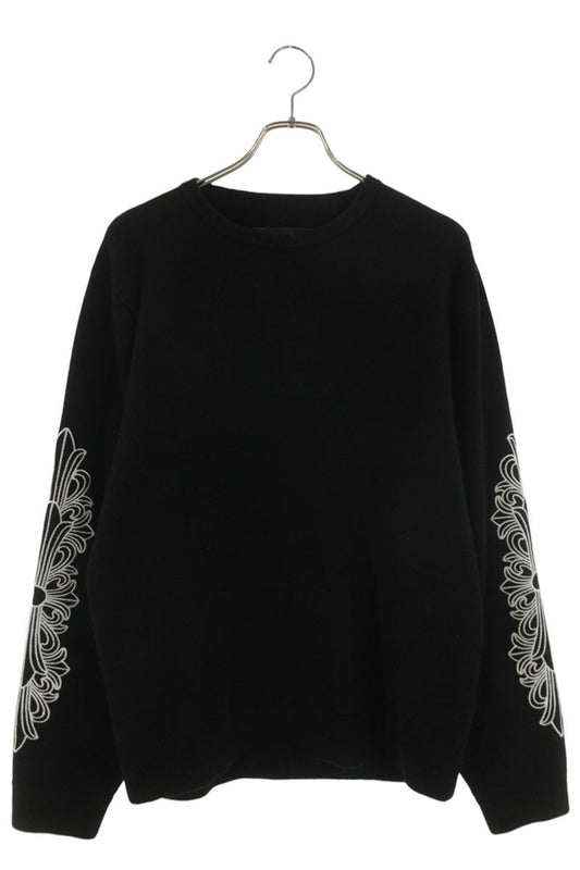 Chrome Hearts U LIFE SENTENCE Floral Emb. Cashmere Size L