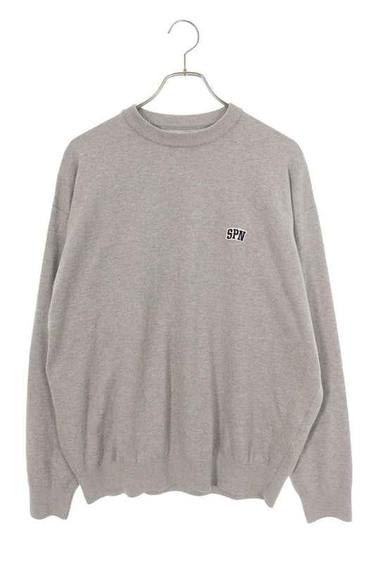 SOPHNET Patch Knit Gray Cotton Size L
