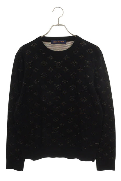 Louis Vuitton Black Monogram Knit 20SS Size S