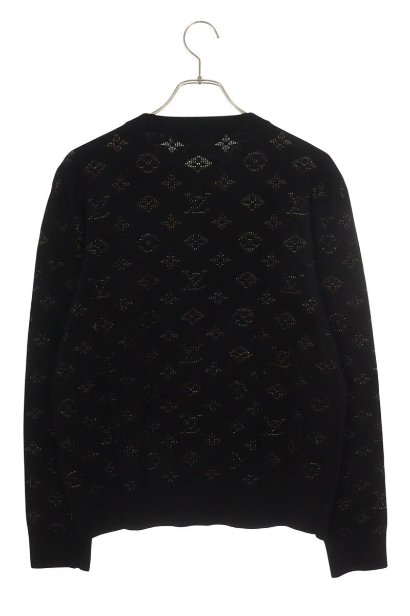 Louis Vuitton Black Monogram Knit 20SS Size S