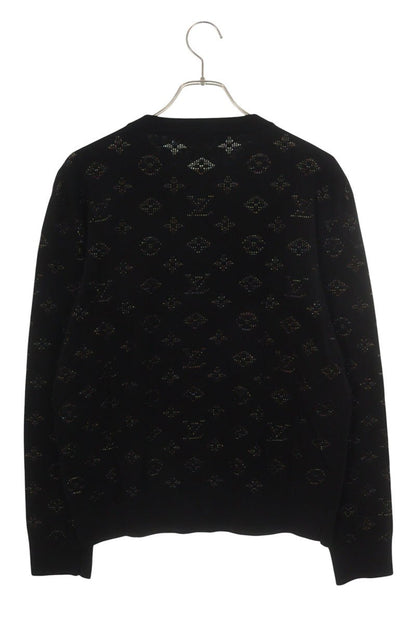 Louis Vuitton Black Monogram Knit 20SS Size S