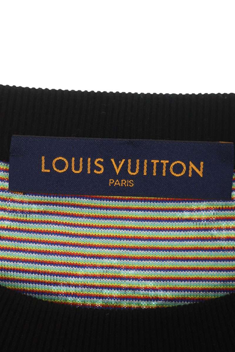 Louis Vuitton Black Monogram Knit 20SS Size S