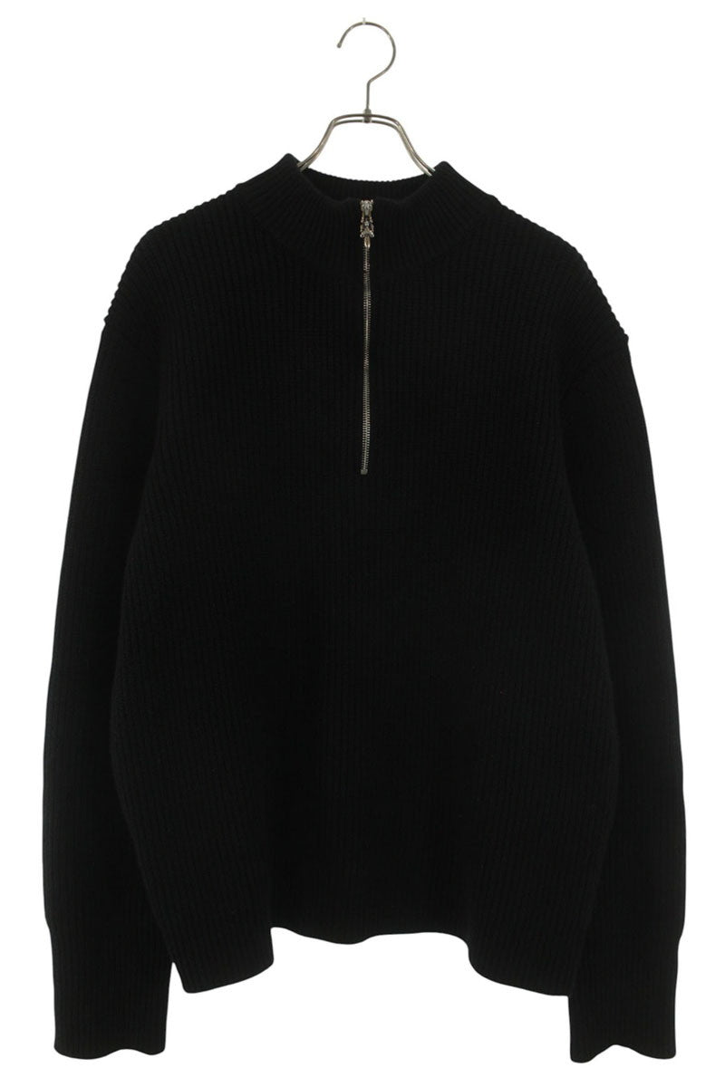 Chrome Hearts Cashmere Cross Patch Half Zip Knit Size XL