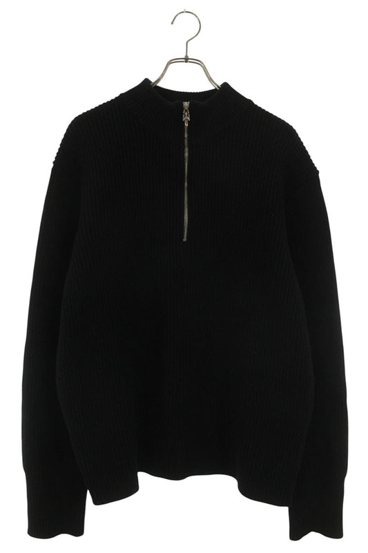 Chrome Hearts Cashmere Cross Patch Half Zip Knit Size XL