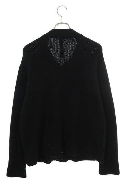 Chrome Hearts CH Leather Patch Cross Ball Button Knit Size L