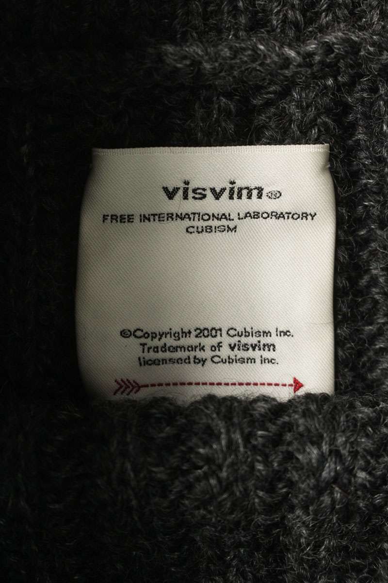Visvim Anplus Wool Linen Turtleneck Knit Gray Size L