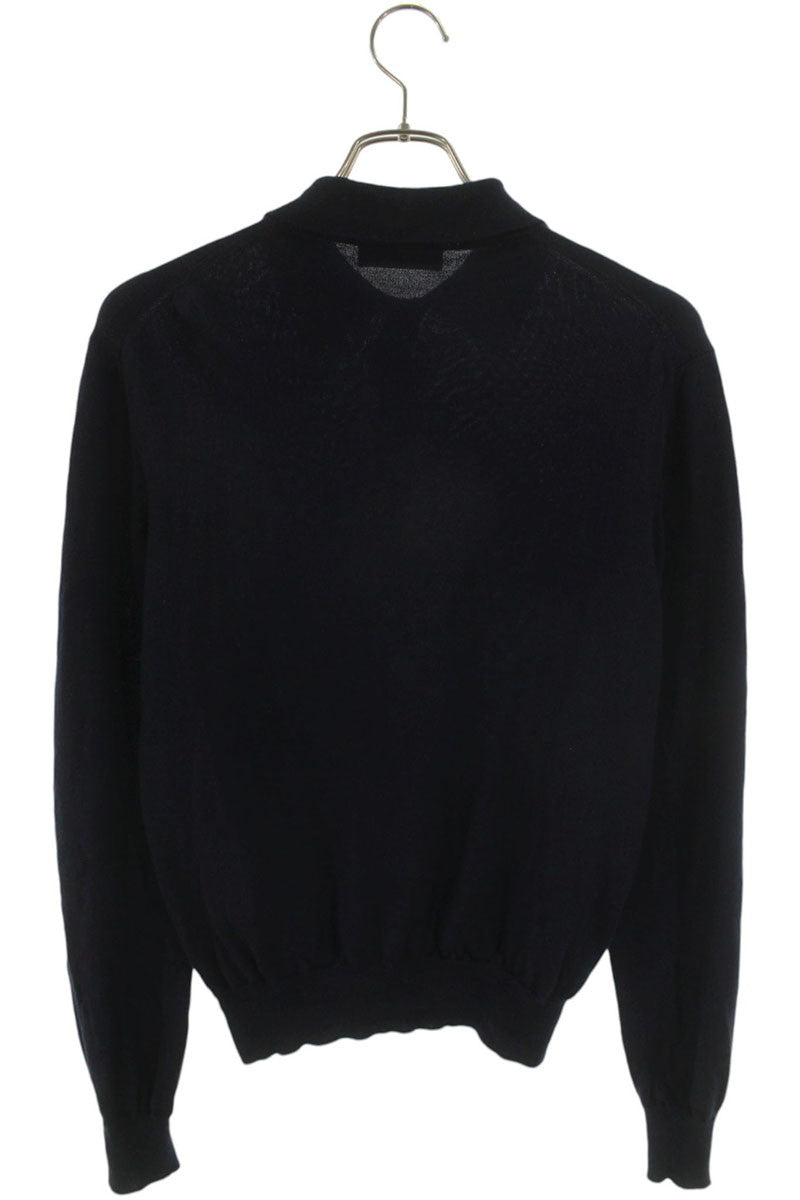 miumiu Polo Wool Knit Navy Size 38