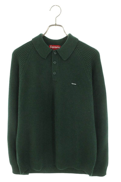 Supreme 24AW Small Box Polo Sweater Green Size M