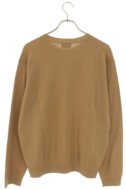 Human Made Logo Patchwork Knit Sweater Brown Size XL