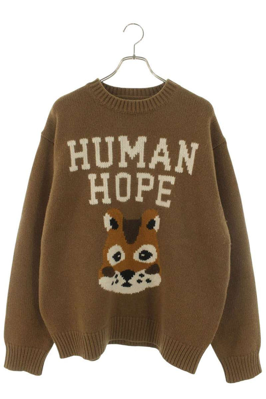 Human Made Wool Knit Sweater Brown Size XL