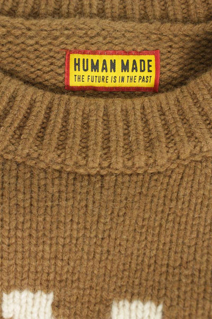 Human Made Wool Knit Sweater Brown Size XL