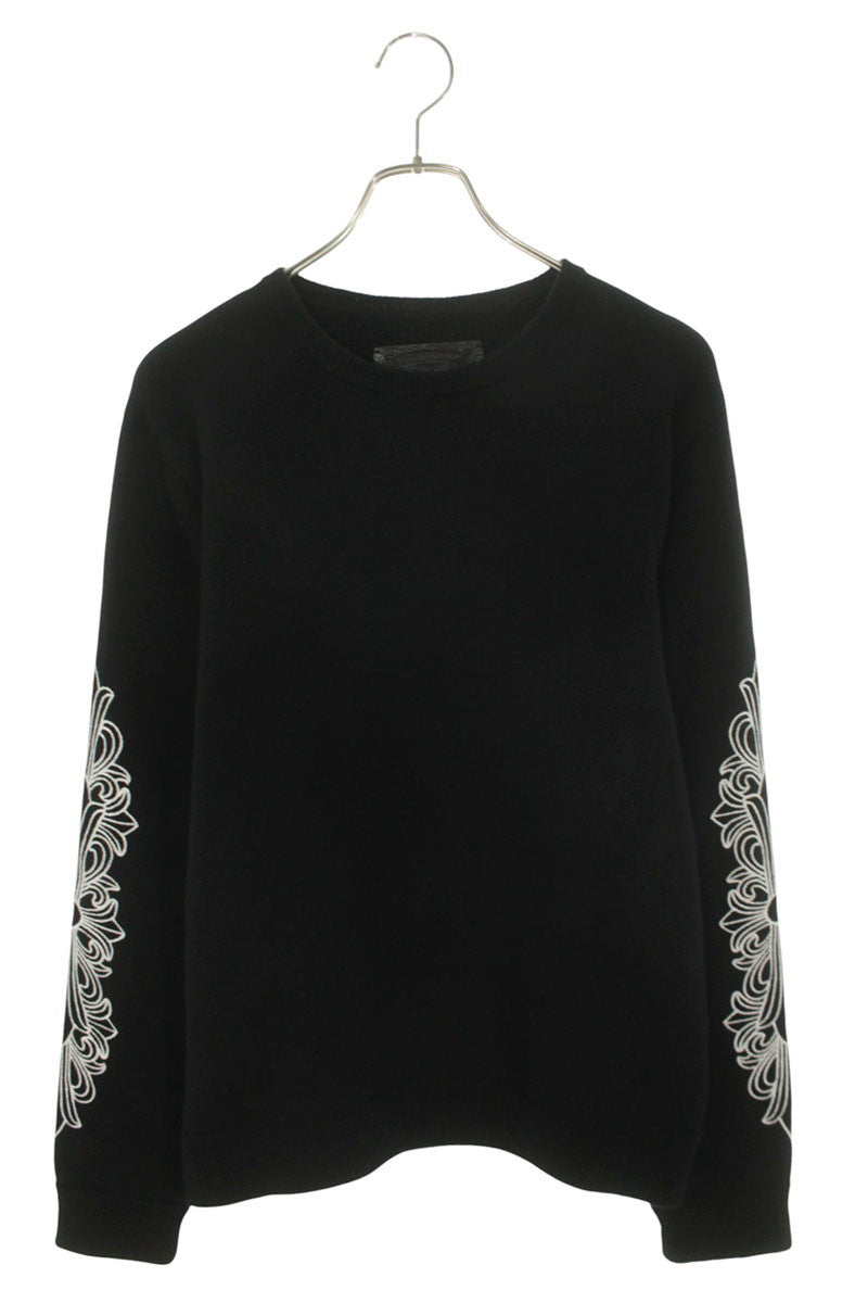 Chrome Hearts U LIFE SENTENCE Floral Emb. Cashmere Size M