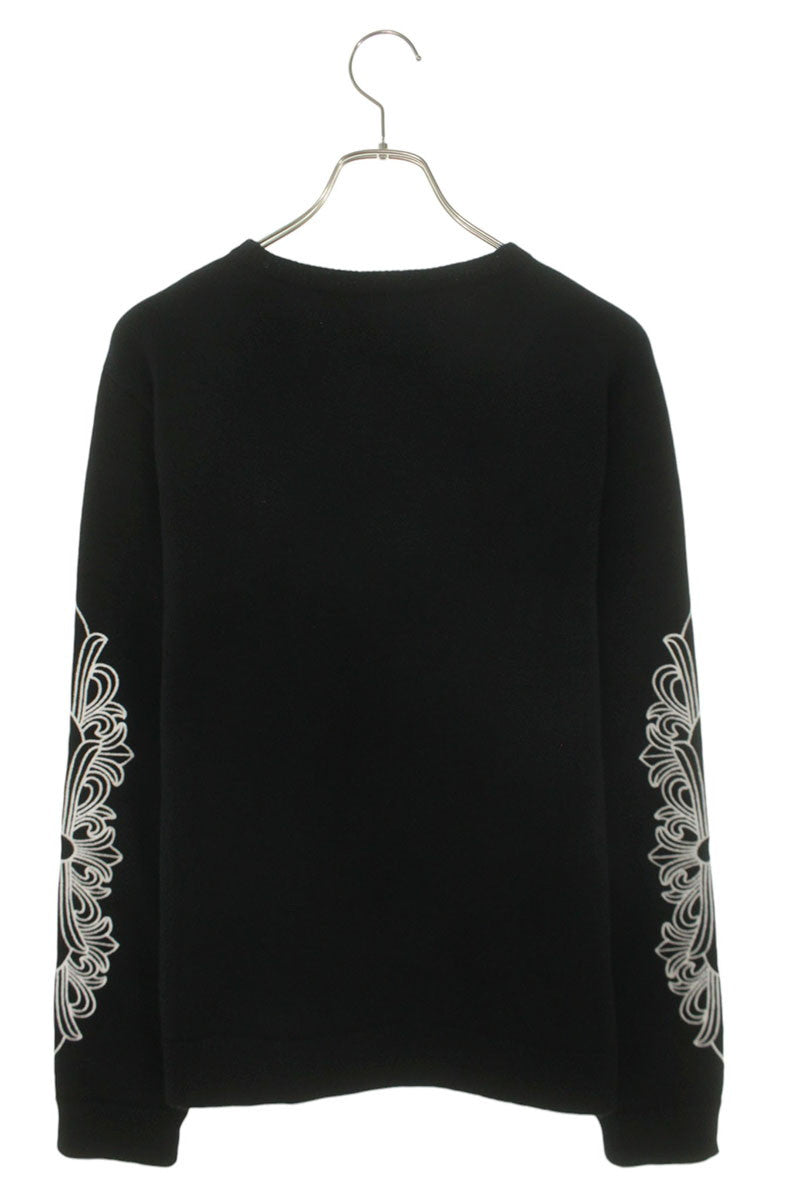 Chrome Hearts U LIFE SENTENCE Floral Emb. Cashmere Size M