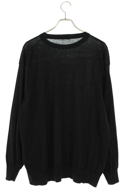 COMOLI 25SS Cotton Crewneck Knit Black Size L