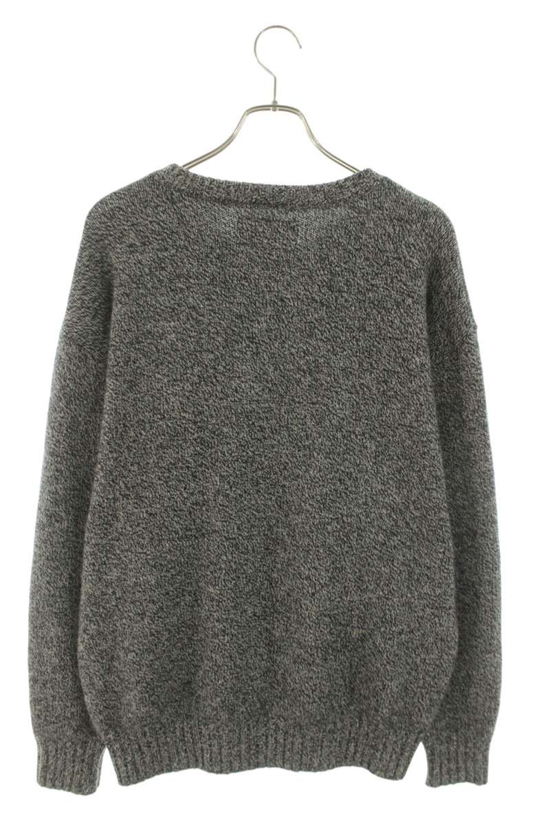 WACKO MARIA Classic Crewneck Sweater Gray Wool Size L
