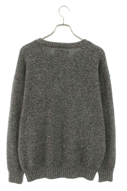 WACKO MARIA Classic Crewneck Sweater Gray Wool Size L