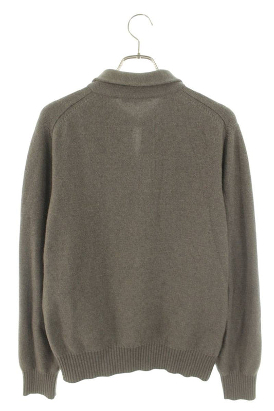 Loro Piana Cashmere Knit Shirt Gray Size L