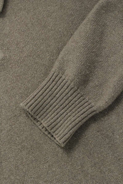 Loro Piana Cashmere Knit Shirt Gray Size L