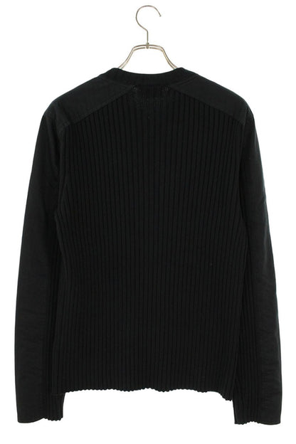 DIESEL K-MATTY Zip-Up Cotton Knit Black Size S