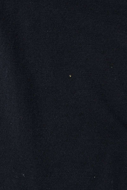 Loro Piana Crewneck Cotton Silk Knit Navy Red Size XS