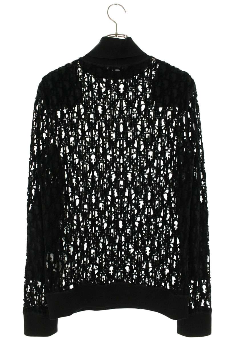 DIOR Oblique Sheer Gauze Knit Black Size XS