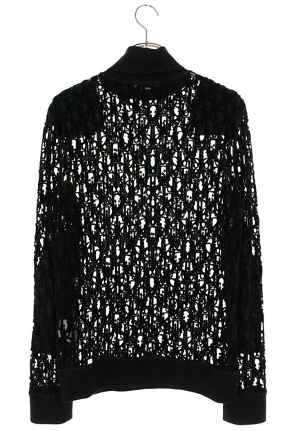 DIOR Oblique Sheer Gauze Knit Black Size XS