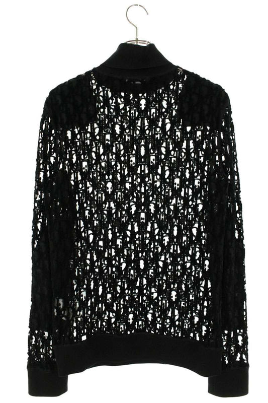 DIOR Oblique Sheer Gauze Knit Black Size XS