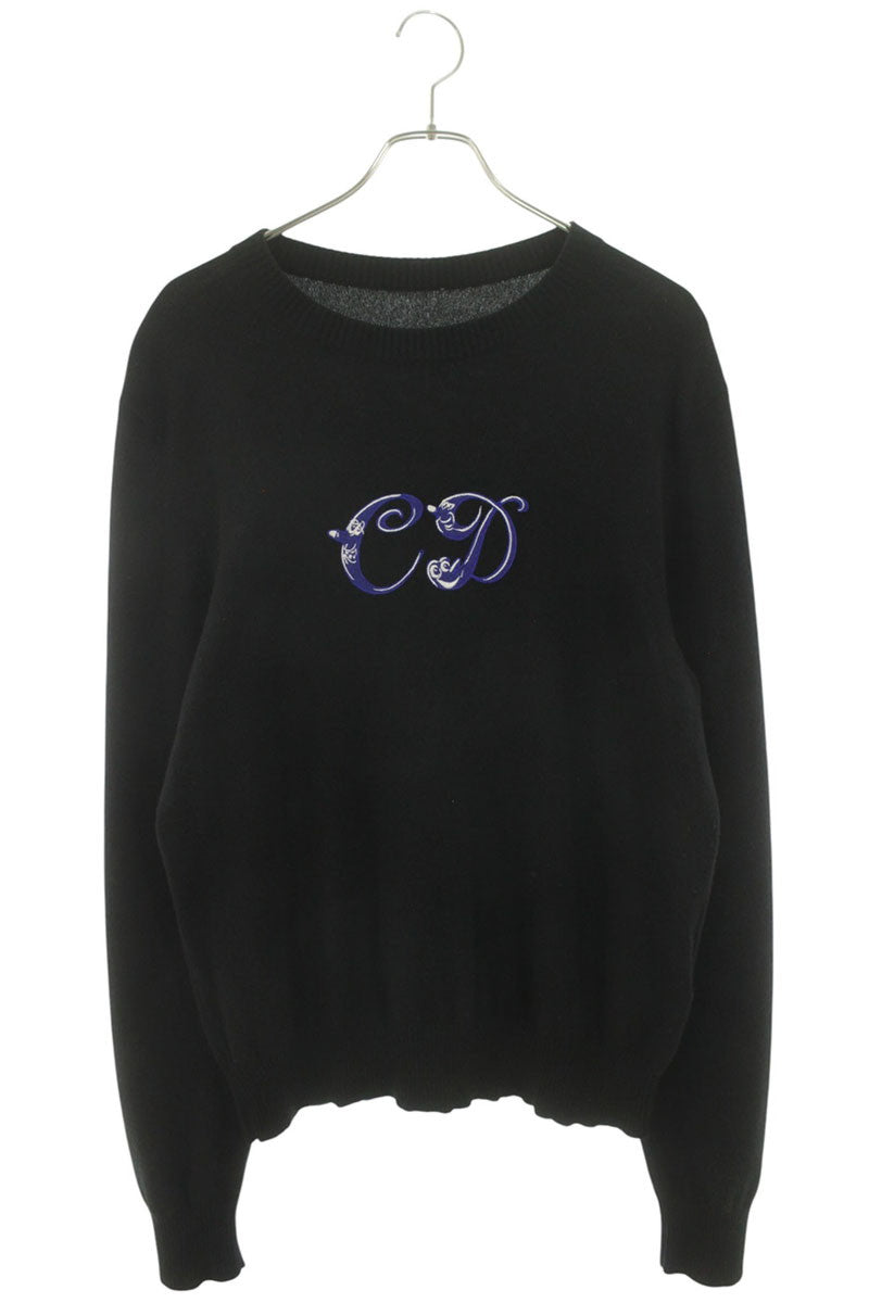 DIOR Kenny Scharf Logo Cashmere Knit Black Size M