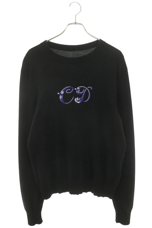 DIOR Kenny Scharf Logo Cashmere Knit Black Size M