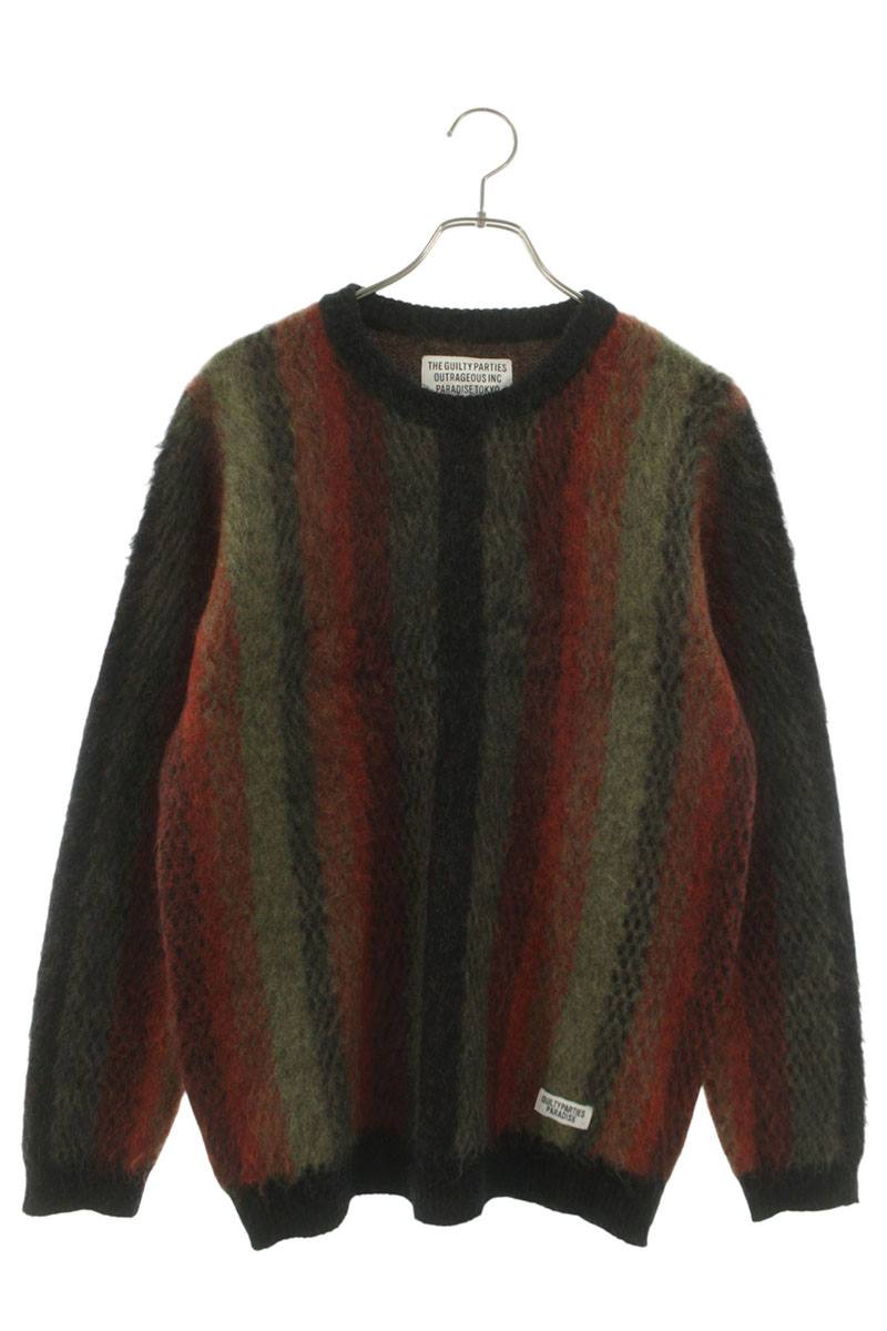WACKO MARIA 19AW Striped Mohair Knit Multi Size S