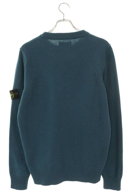 STONEISLAND Arm Badge Wool Blend Knit Blue Size M
