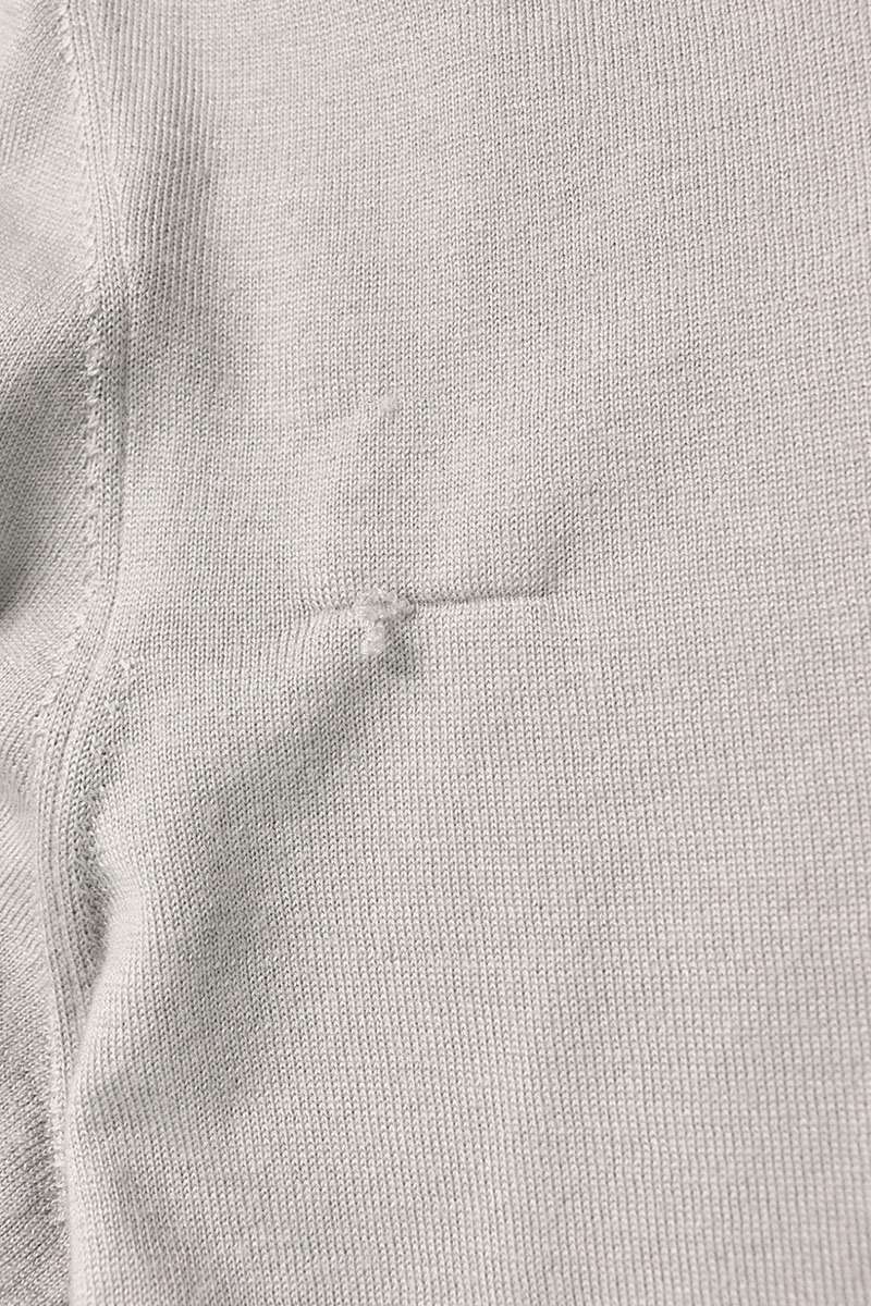 HERMES Cashmere Silk Knit Gray Size XS