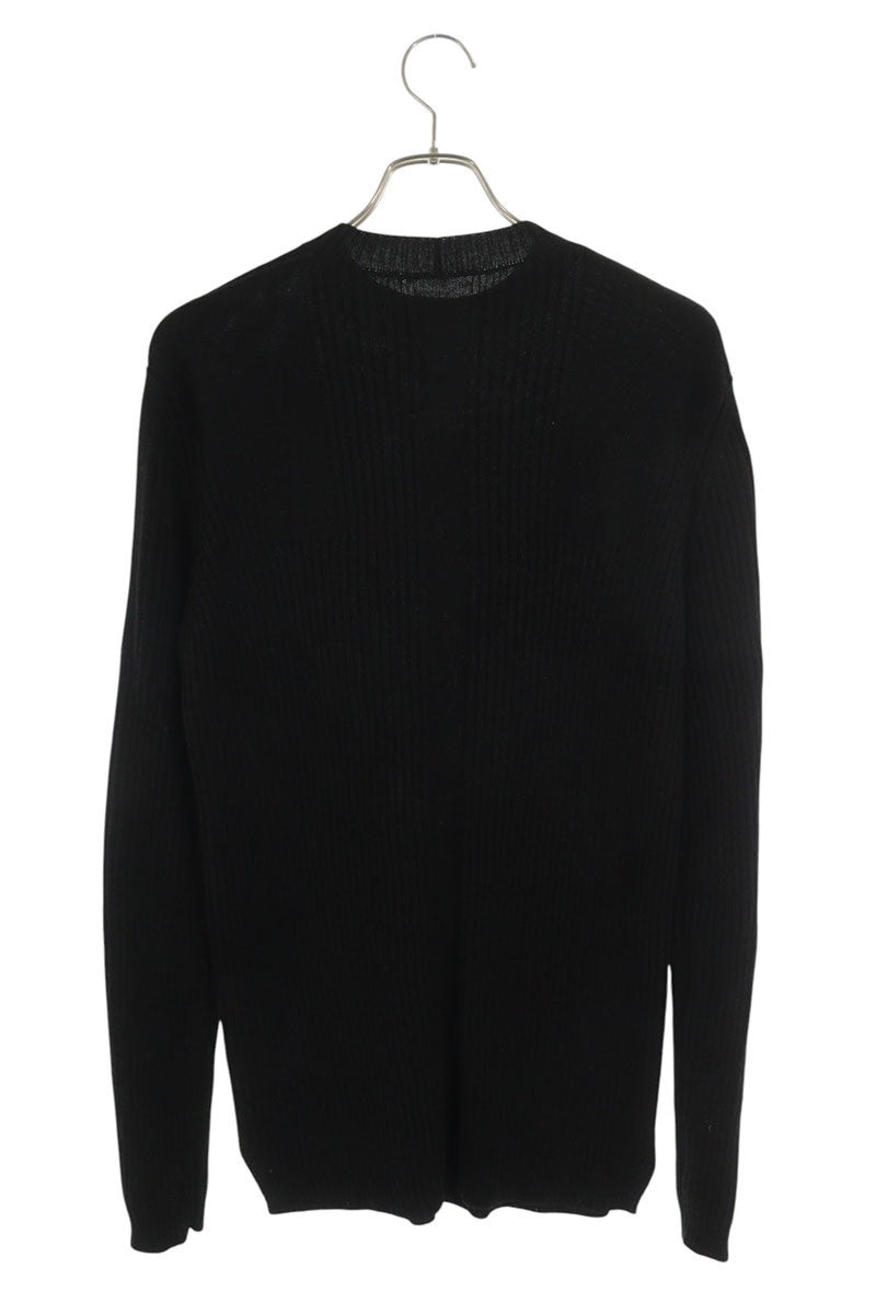 Rick Owens 21SS Panel Knit Black Wool Size S