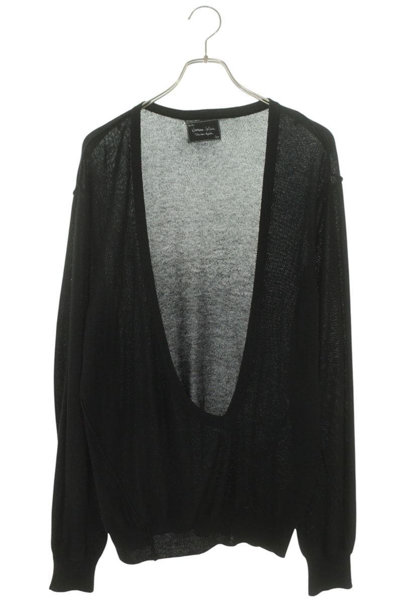 NUMBER(N)INE 04SS Dream Deep V-Neck Knit Black Size L