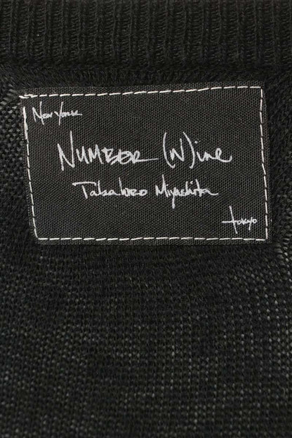 NUMBER(N)INE 04SS Dream Deep V-Neck Knit Black Size L