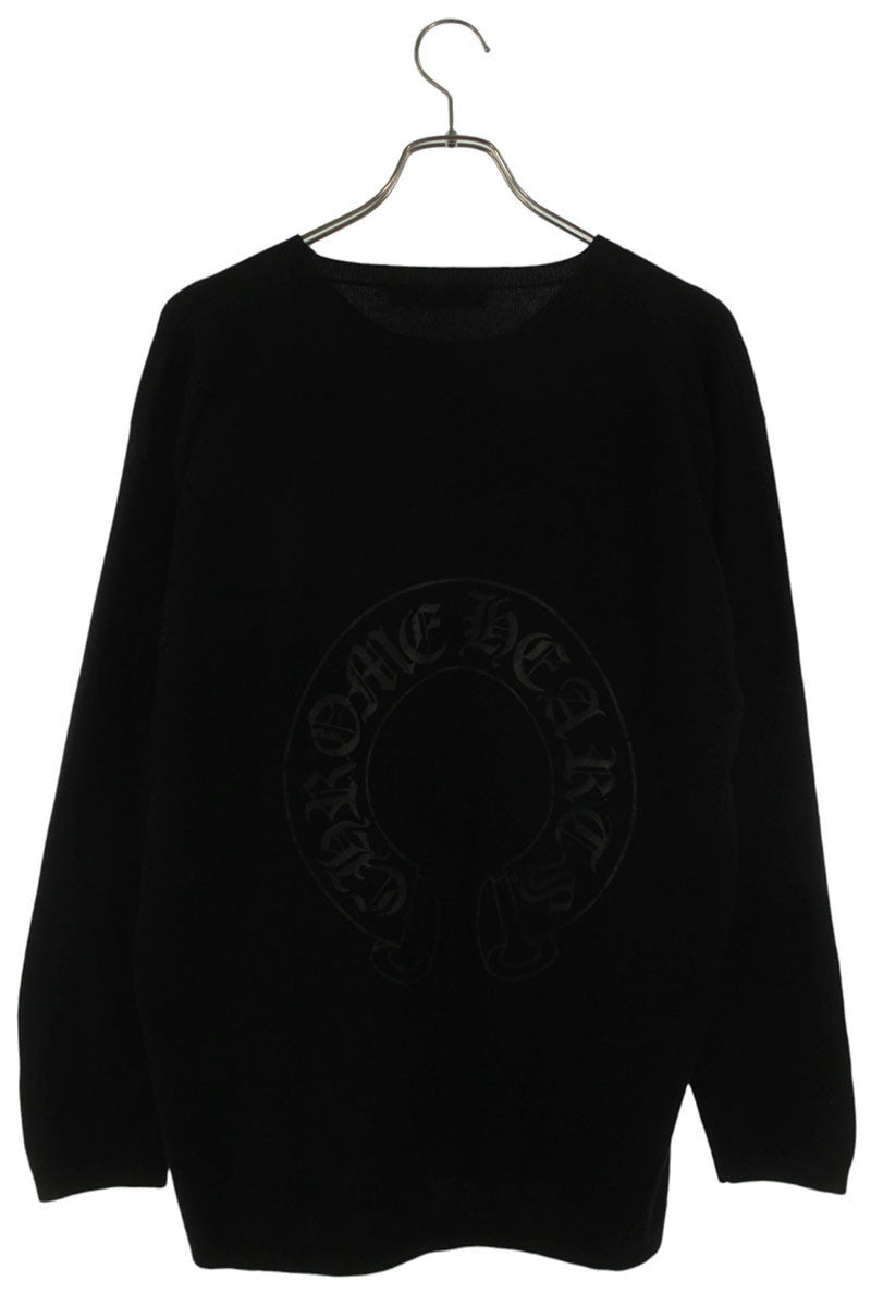 Chrome Hearts Back Horseshoe Print Cashmere Knit Size M