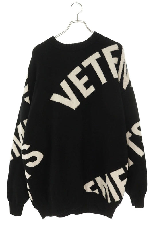 VETEMENTS Giant Logo Jacquard Oversized Knit Multi Size L