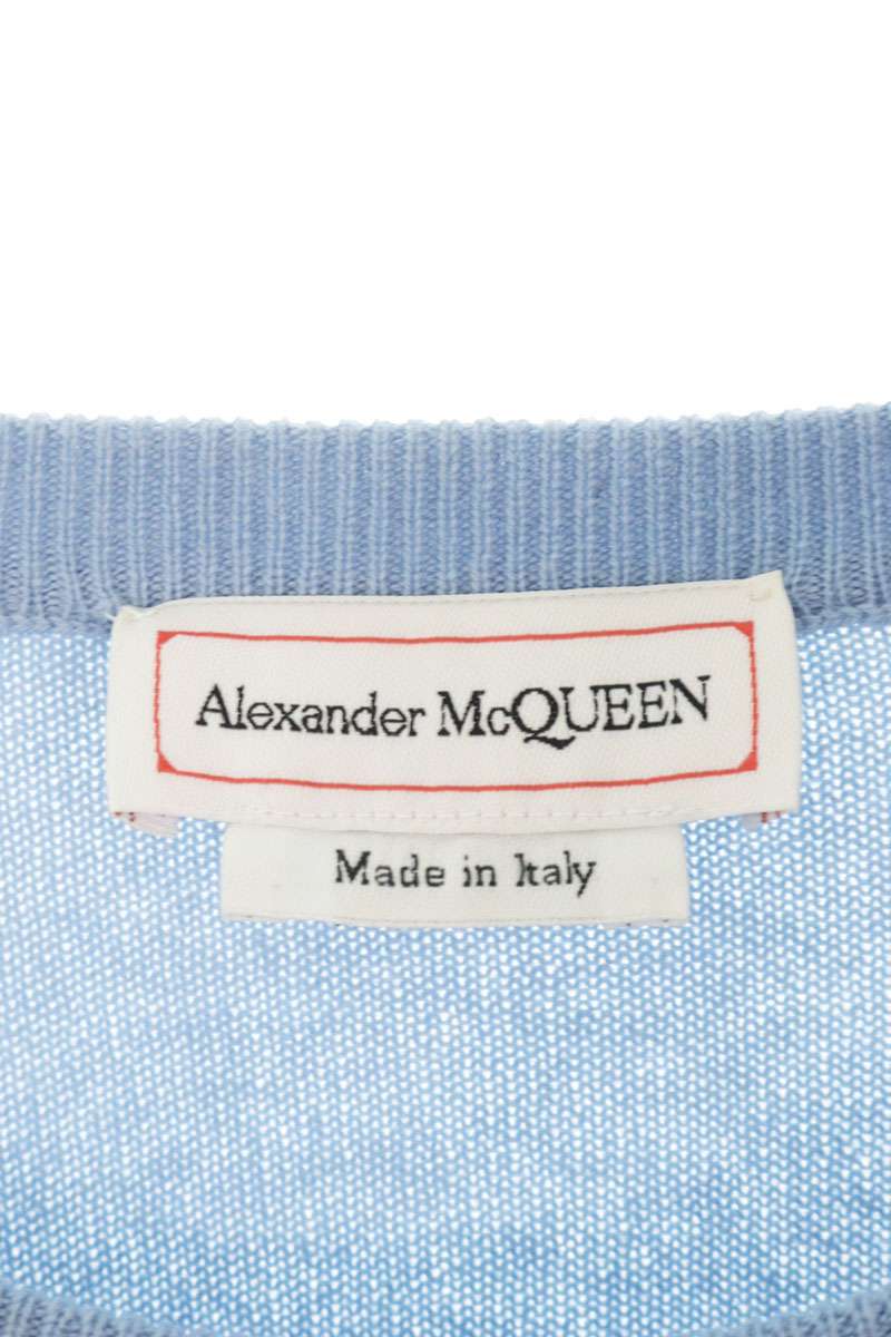 Alexander McQUEEN Cashmere Knit Light Blue Size M