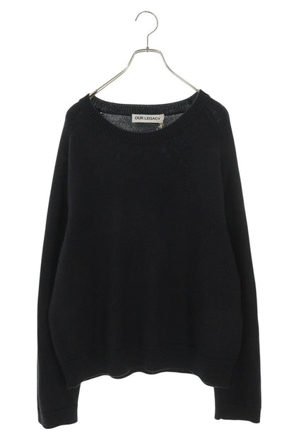 OUR LEGACY Wool Crewneck Knit Dark Gray Size XXL