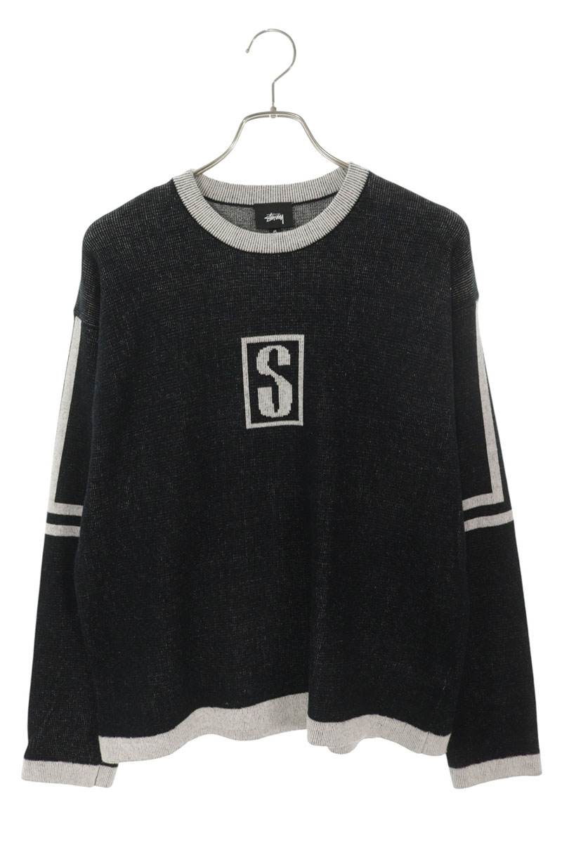 STUSSY Alpine Sweater Knit Cotton Wool Black Size M