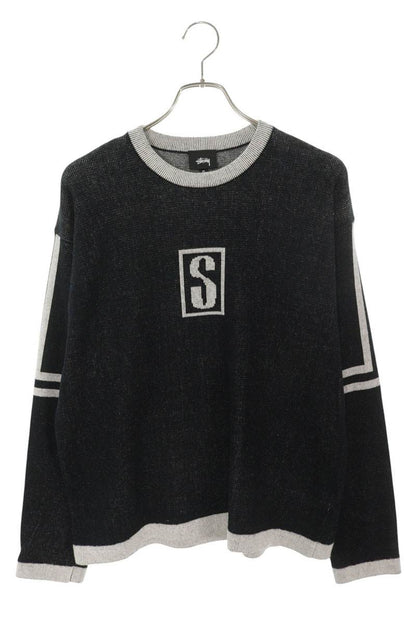 STUSSY Alpine Sweater Knit Cotton Wool Black Size M