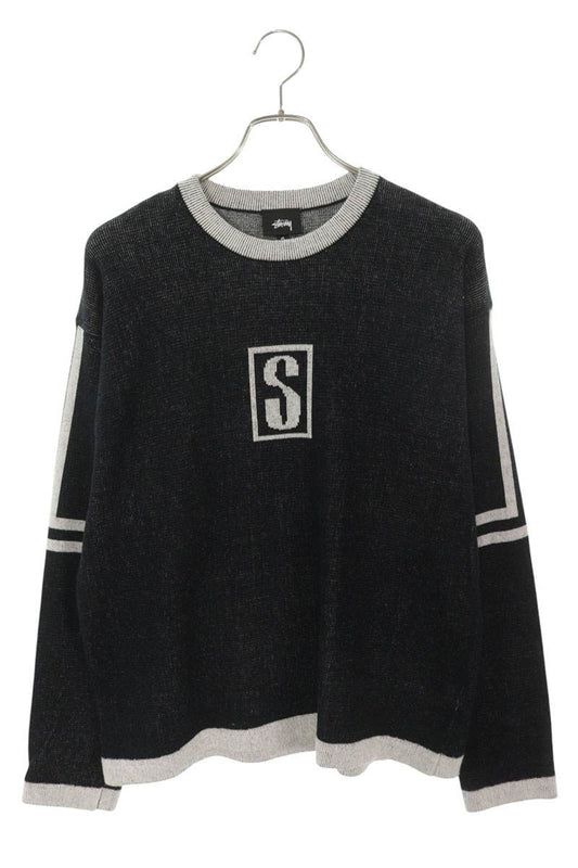 STUSSY Alpine Sweater Knit Cotton Wool Black Size M