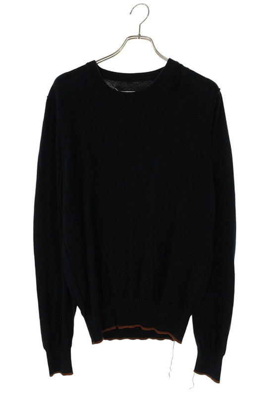 Maison Margiela 21SS Leather Elbow Patch Crewneck Size M