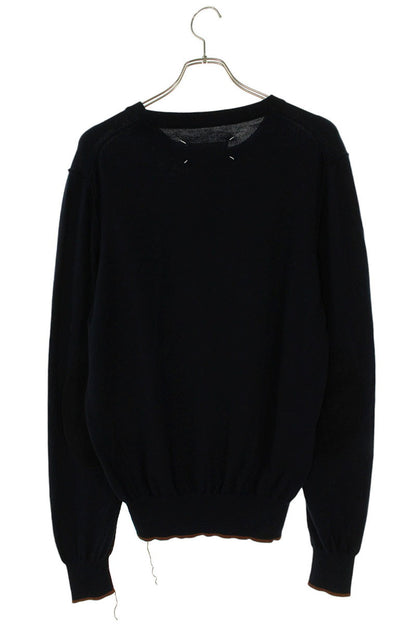 Maison Margiela 21SS Leather Elbow Patch Crewneck Size M