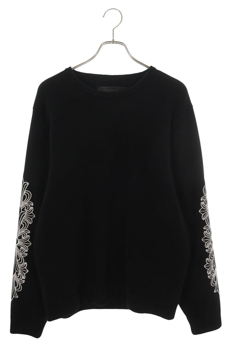 Chrome Hearts U LIFE SENTENCE Cashmere Sweater Black Size L