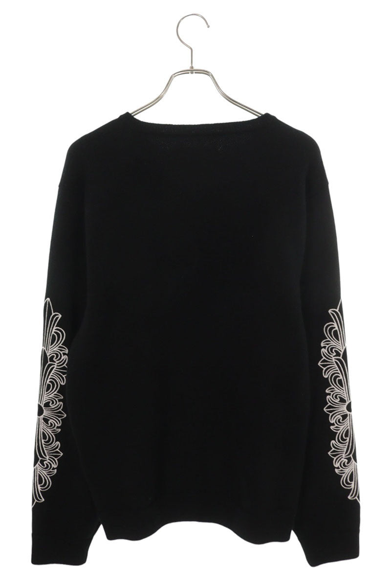 Chrome Hearts U LIFE SENTENCE Cashmere Sweater Black Size L