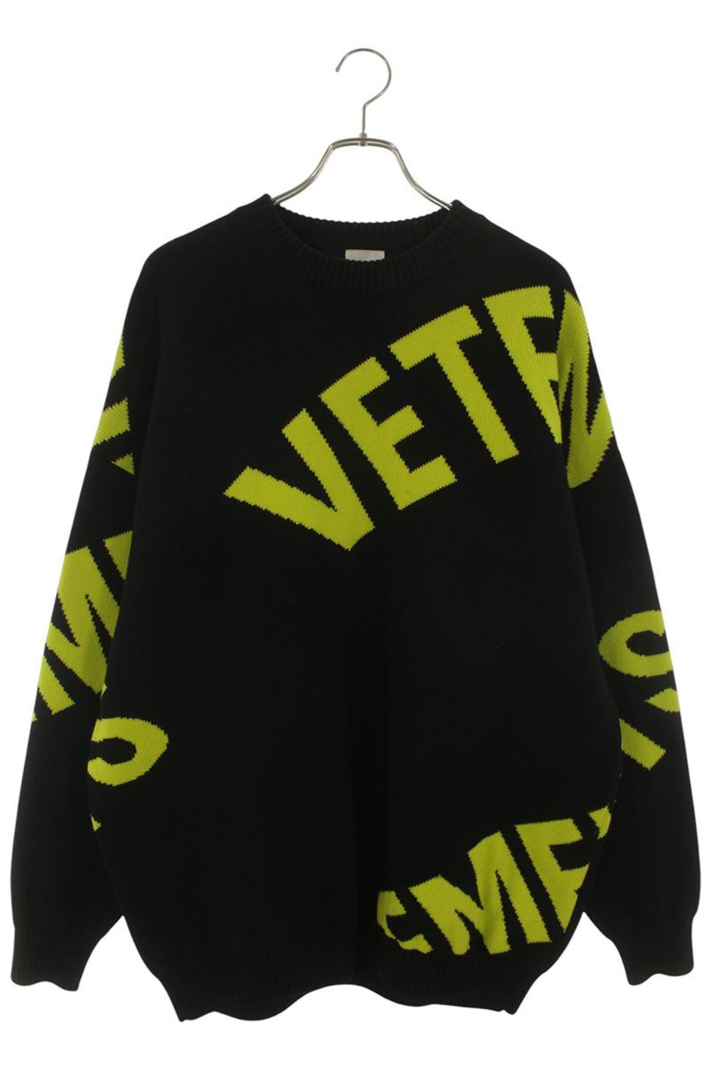 VETEMENTS 22AW Giant Logo Knit Multi Size M
