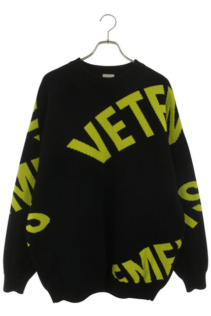 VETEMENTS 22AW Giant Logo Knit Multi Size M